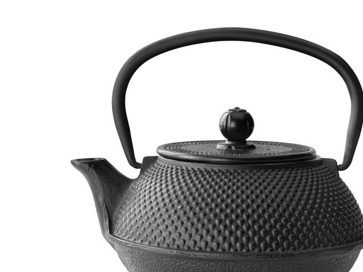 bredemeijer Teekanne, schwarz, Gusseisen, 0,8L, JANG