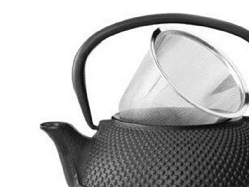 bredemeijer Teekanne, schwarz, Gusseisen, 0,8L, JANG