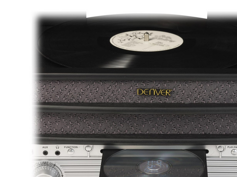 DENVER MRD-51 - Retro music system - LP - CD - FM - DAB - Black