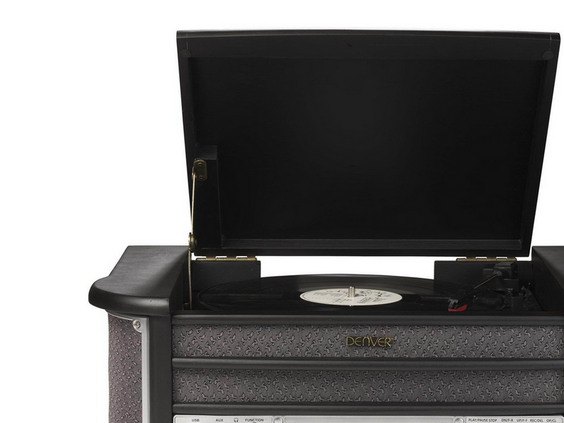 DENVER MRD-51 - Retro music system - LP - CD - FM - DAB - Black