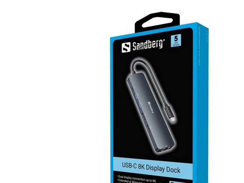 Sandberg USB-C 8K Display Dock
