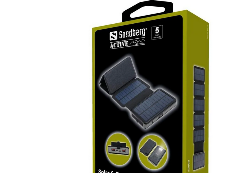 Sandberg Solar 6-Panel Powerbank 20000 - 20000 mAh