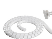 Deltaco Nylon cable cover 10m white