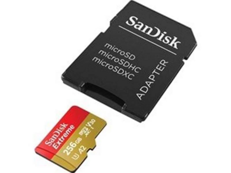 SANDISK Extreme MicroSD/SD - 190MB/s - 256GB