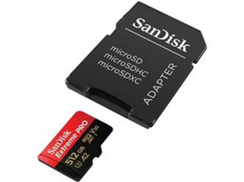 SANDISK Extreme Pro microSD/SD - 200MB/s - 512GB