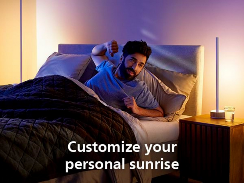 Philips Hue Gradient Signe Table - Oak
