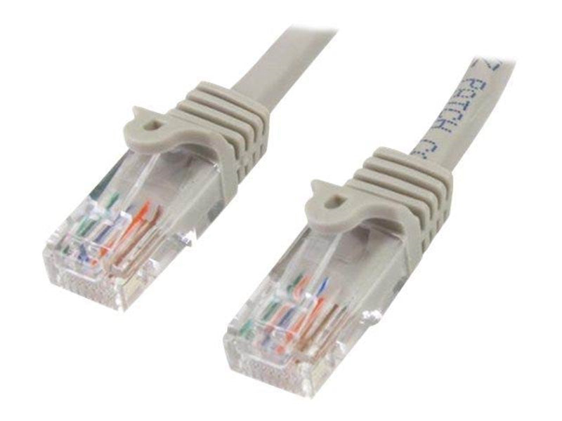 StarTech.com 2m Gray Cat5e / Cat 5 Snagless Patch Cable - patch cable - 2 m - grey - Grau - 2 meter