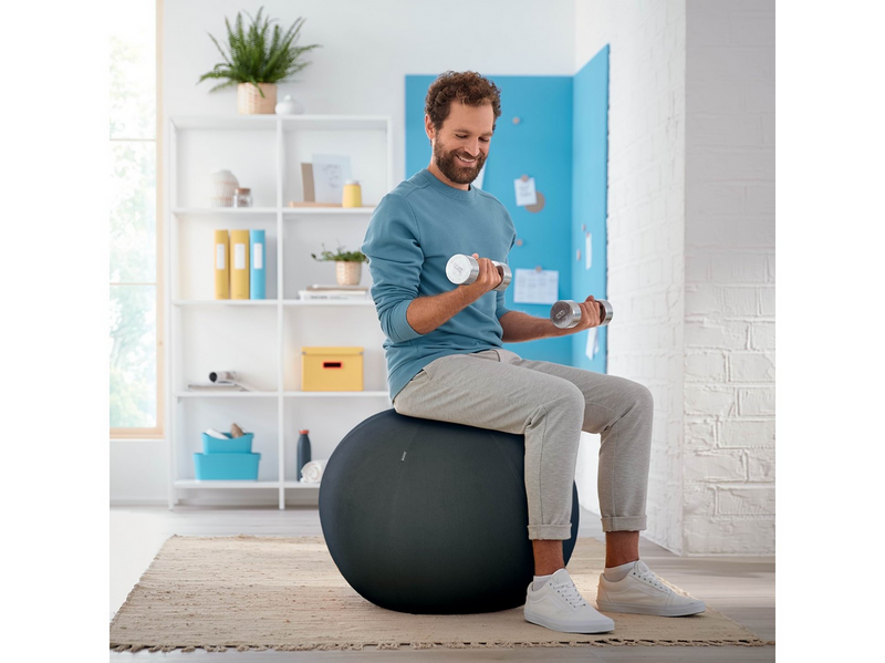 Leitz Ergo Cosy Active Sitzball für aktives Sitzen Samtgrau
