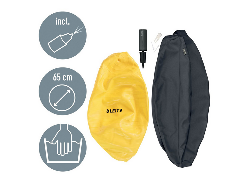 Leitz Ergo Cosy Active Sitzball für aktives Sitzen Samtgrau
