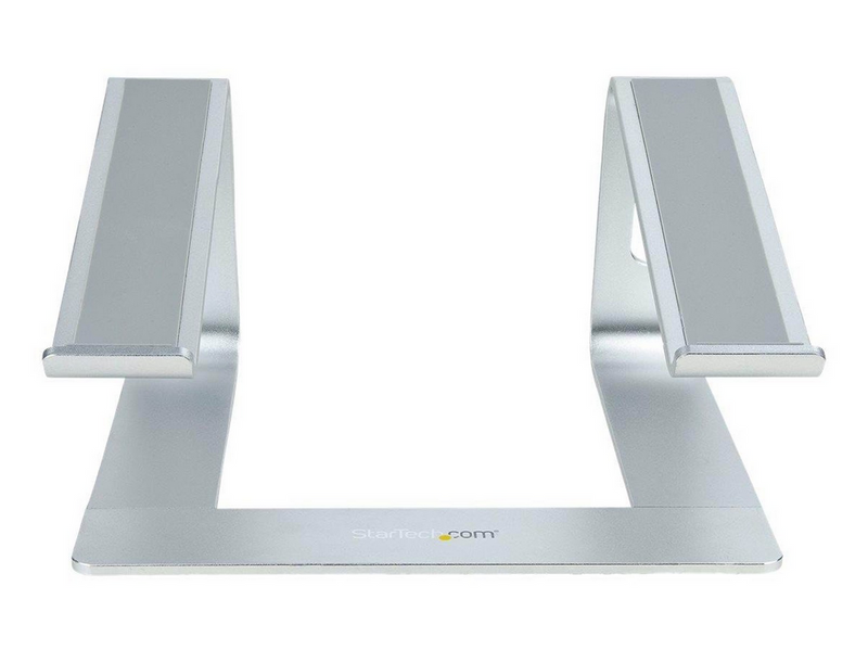StarTech.com Laptop Stand for Desk 5kg/11lb Aluminum Silver Ergonomic (LAPTOP-STAND-SILVER) - notebook stand