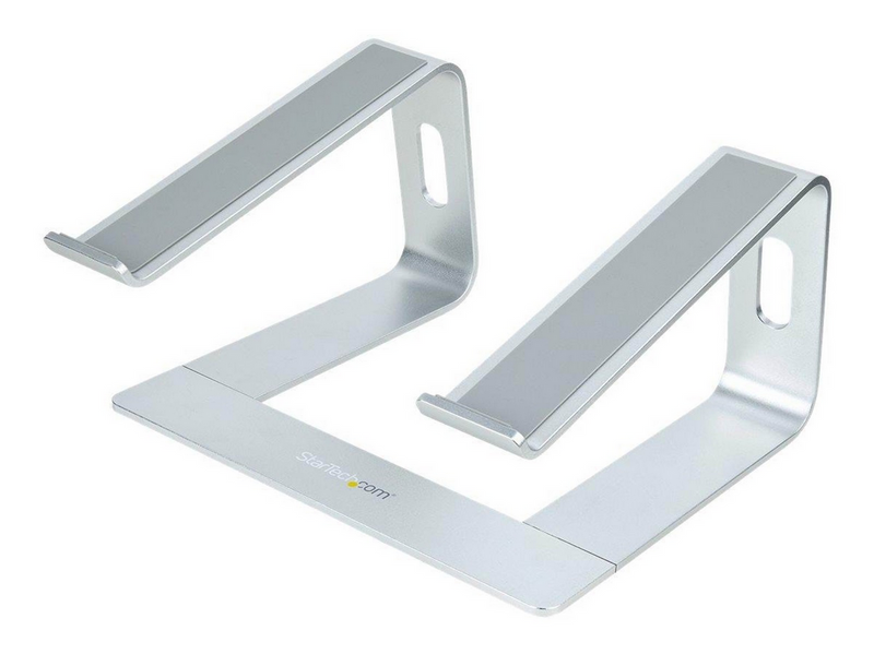 StarTech.com Laptop Stand for Desk 5kg/11lb Aluminum Silver Ergonomic (LAPTOP-STAND-SILVER) - notebook stand