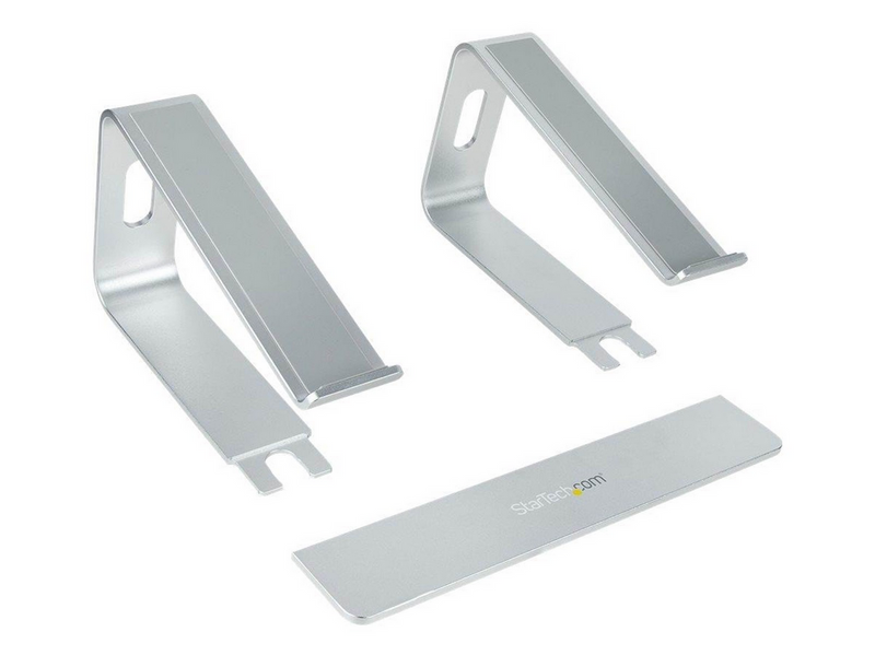 StarTech.com Laptop Stand for Desk 5kg/11lb Aluminum Silver Ergonomic (LAPTOP-STAND-SILVER) - notebook stand