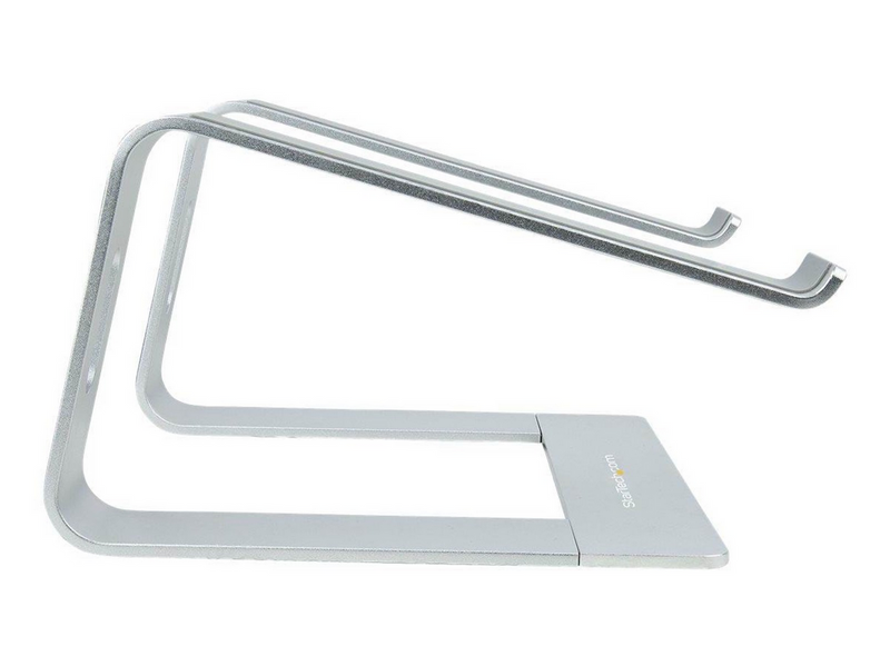 StarTech.com Laptop Stand for Desk 5kg/11lb Aluminum Silver Ergonomic (LAPTOP-STAND-SILVER) - notebook stand