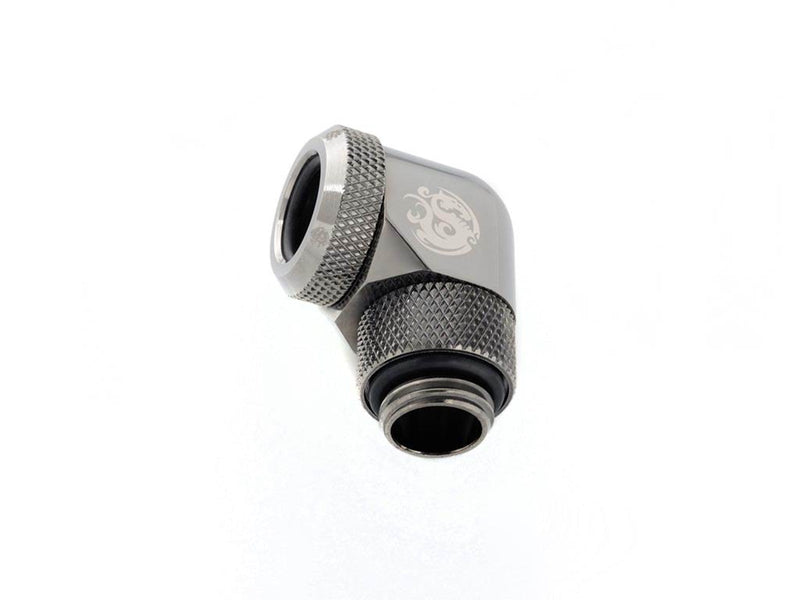 Bitspower Black Sparkle Enhance Rotary G1/4" 90-Degree Multi-Link Adapter For OD 12MM