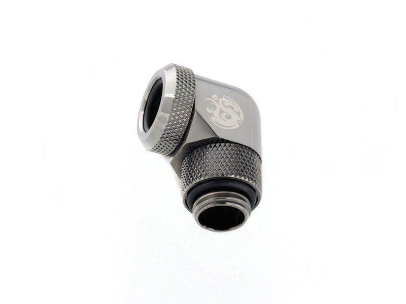 Bitspower Black Sparkle Enhance Rotary G1/4" 90-Degree Multi-Link Adapter For OD 12MM