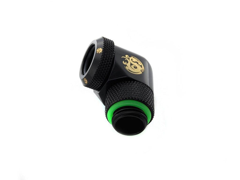 Bitspower Matt Black Enhance Rotary G1/4" 90-Degree Multi-Link Adapter For OD 12MM
