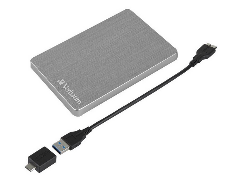 Verbatim Store 'n' Go Slim - Extern Festplatte - 1TB - Silber
