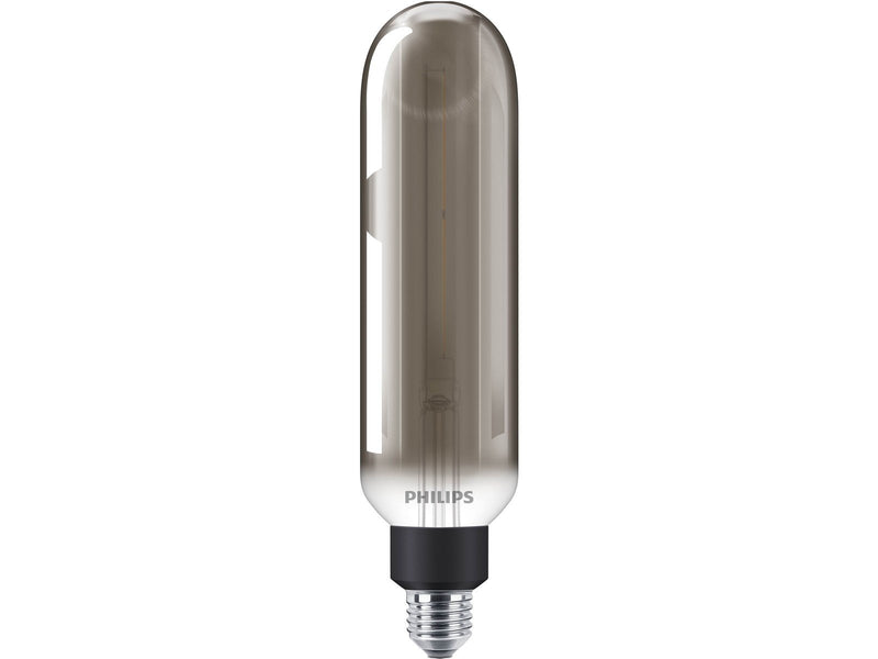 Philips LED-Lampe Giant T65 Flame 6,5W/818 (20W) Smoky Dimmable E27