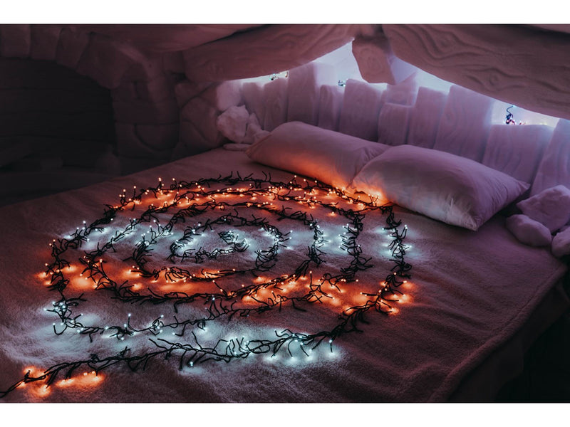 Twinkly Cluster – 400 App-controlled RGB LEDs. 6 Meters. Black Wire.