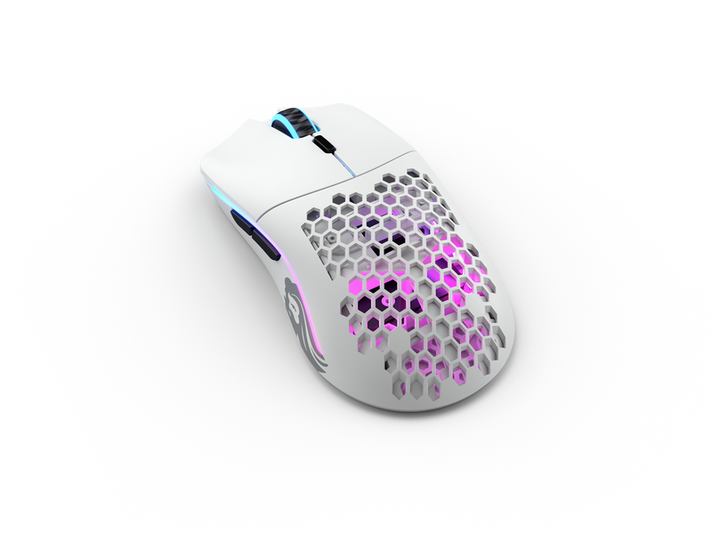 Glorious Model O Wireless - Matte White - Gaming Maus (Weiß mit RGB Licht)