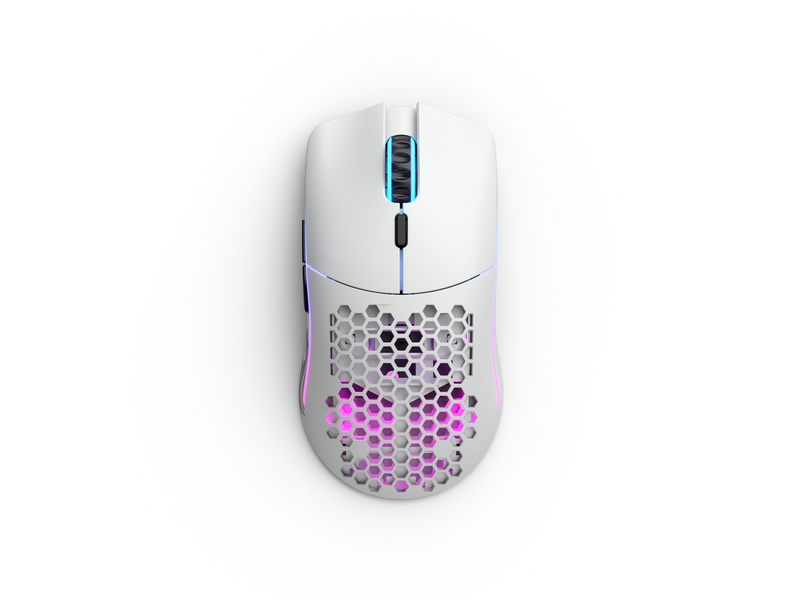 Glorious Model O Wireless - Matte White - Gaming Maus (Weiß mit RGB Licht)