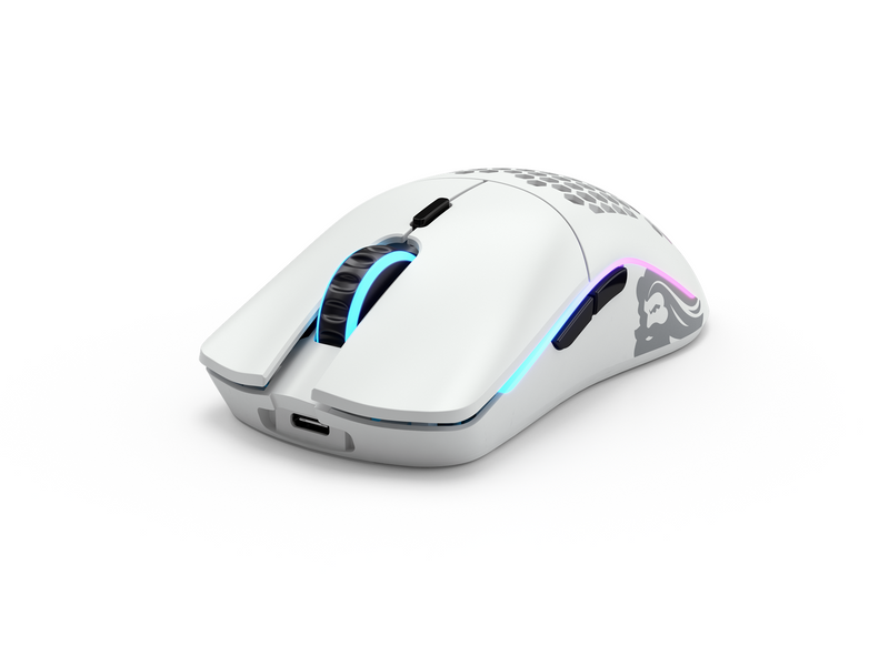 Glorious Model O Wireless - Matte White - Gaming Maus (Weiß mit RGB Licht)