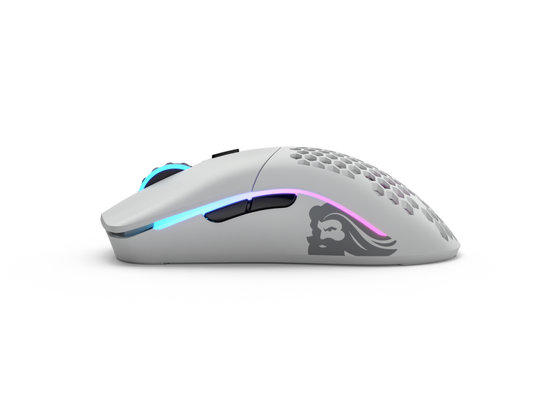 Glorious Model O Wireless - Matte White - Gaming Maus (Weiß mit RGB Licht)