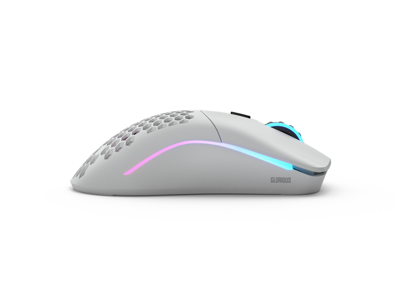 Glorious Model O Wireless - Matte White - Gaming Maus (Weiß mit RGB Licht)