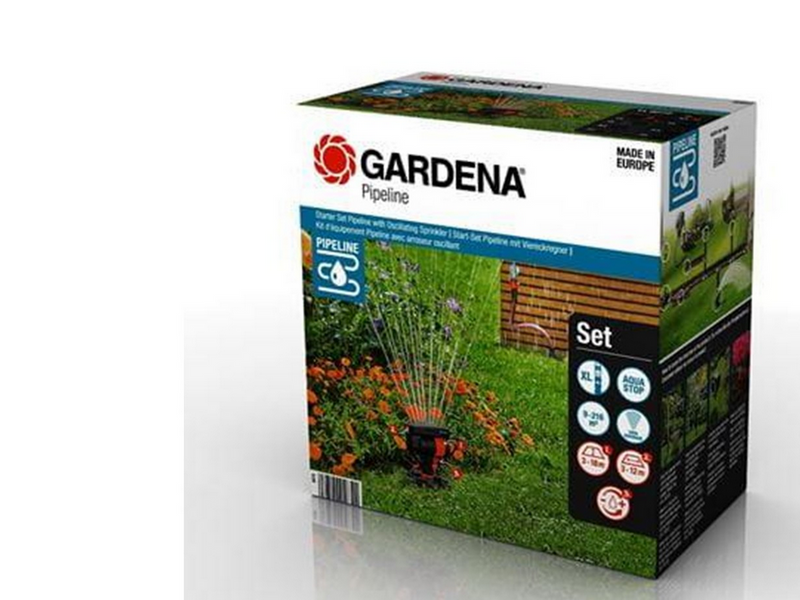Gardena Starter Set Pipeline with Oscillating Sprinkler
