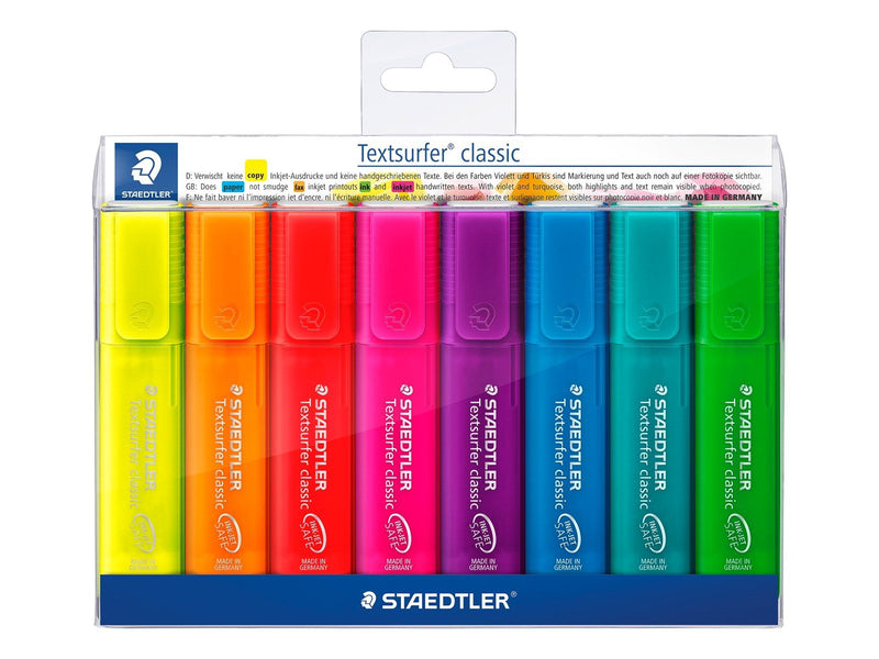Staedtler Highlighter Textsurf.cl.8pcs.wallet