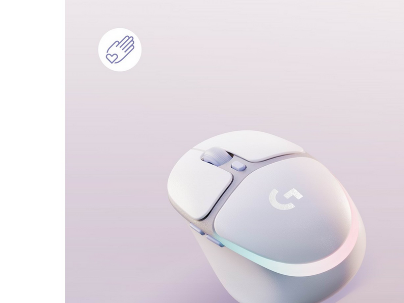 Logitech G705 Wireless mouse - Aurora collection - Gaming Maus (Weiß mit RGB Licht)