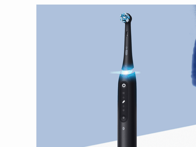 Oral-B Elektrische Zahnbürste iO5 Duo Doppelpack schwarz/weiß