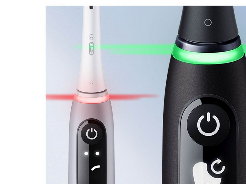 Oral-B Elektrische Zahnbürste iO6 Duo Pack Black Lava/Pink Sand - 2 handles