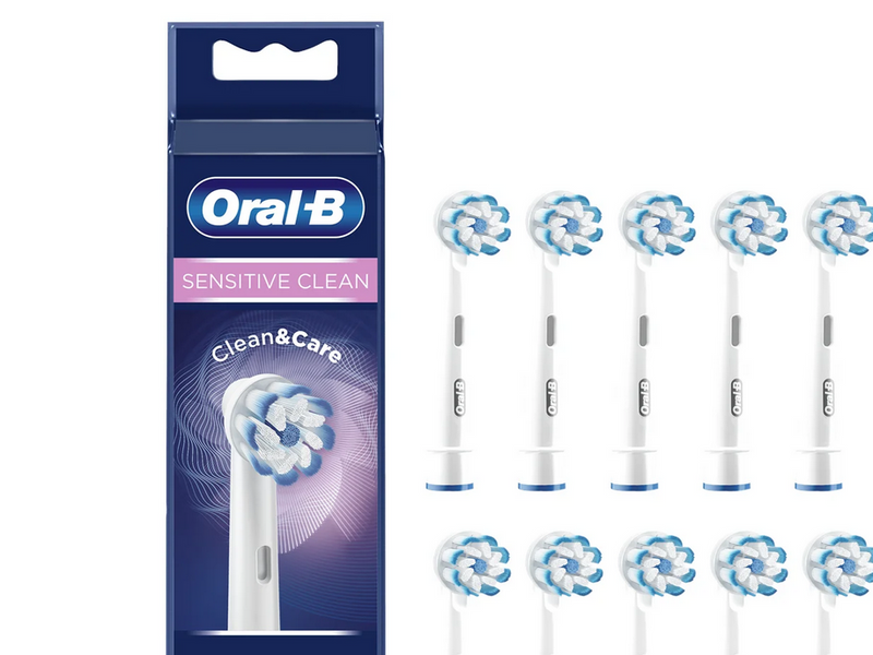 Oral-B Bürstenköpfe Sensitive Clean & Care - White 12 pcs letterbox