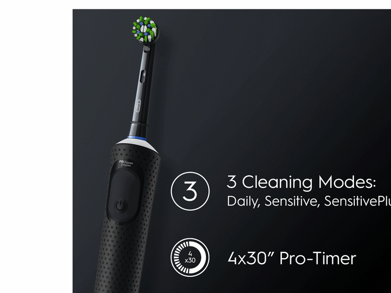 Oral-B Elektrische Zahnbürste Vitality Pro Black + Extra Refill