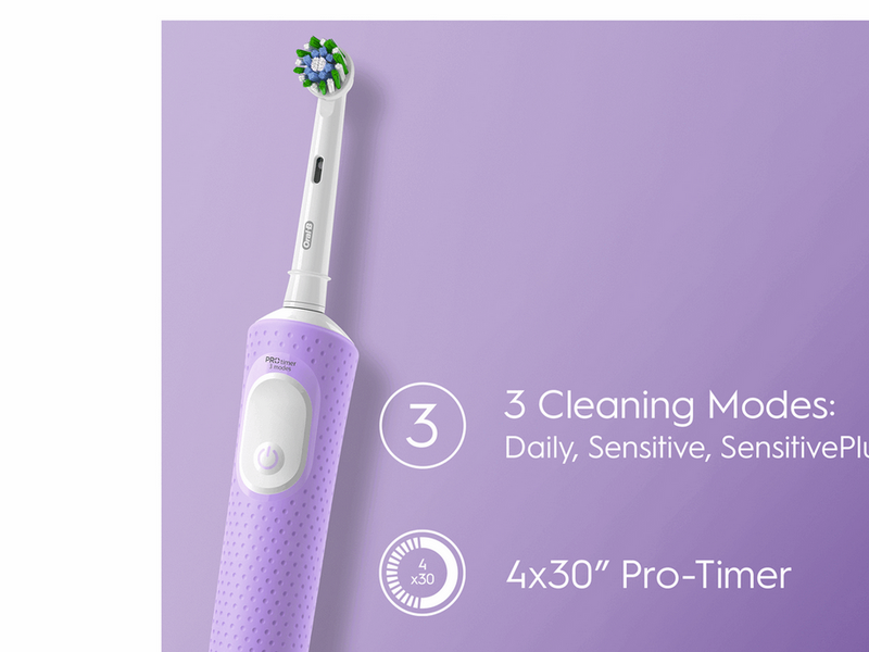 Oral-B Elektrische Zahnbürste Vitality Pro Lilac + Extra Refill