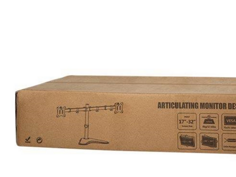 LogiLink Dual monitor stand 17–32" steel arm length: each 390 mm