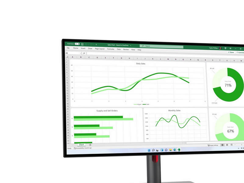 27" Lenovo ThinkVision P27q-30 - 2560x1440 (QHD) - 60Hz - IPS