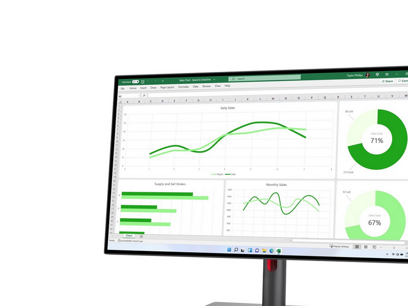 27" Lenovo ThinkVision P27q-30 - 2560x1440 (QHD) - 60Hz - IPS