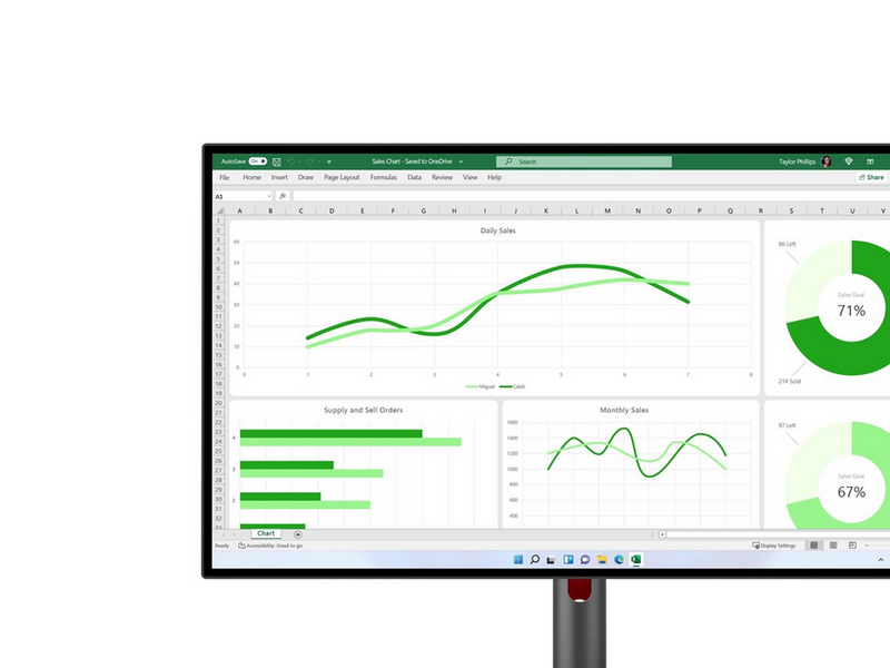 27" Lenovo ThinkVision P27q-30 - 2560x1440 (QHD) - 60Hz - IPS
