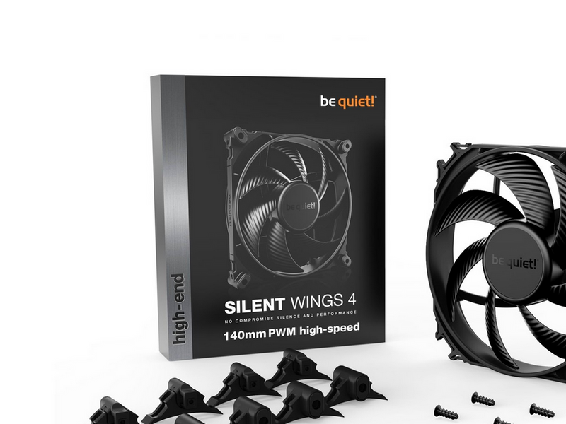 be quiet! Silent Wings 4 140 PWM High-Speed - Gehäuselüfter - 140mm - Schwarz - 29 dBA