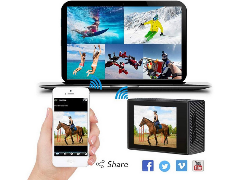 Akaso Brave 4 Ultra HD 4K Wifi Action Camera With Digital Zoom