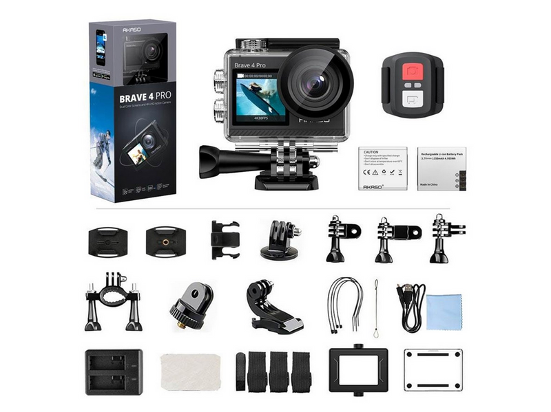Akaso Brave 4 Pro Dual Screen 4K/30fps 20MP Action Camera