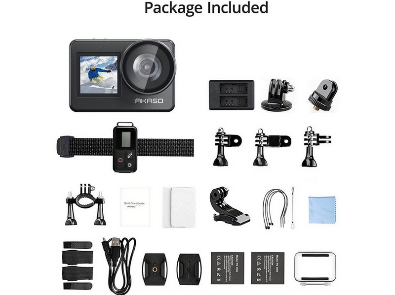 Akaso Brave 7 Dual Screen 4K/30fps Action Camera IPX8 Waterproof