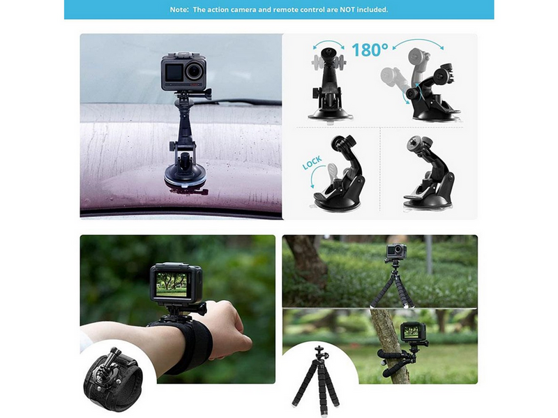 Akaso Action Camera accessories - 14 pieces