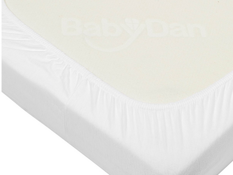 BabyDan Waterproof Fitted Sheet for Junior Bed Bedwetting Sheet White (70x160 cm)