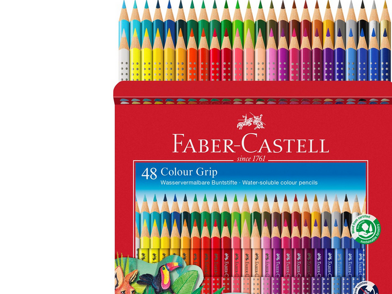 Faber-Castell Buntstift Colour Grip 48er Kartonetui