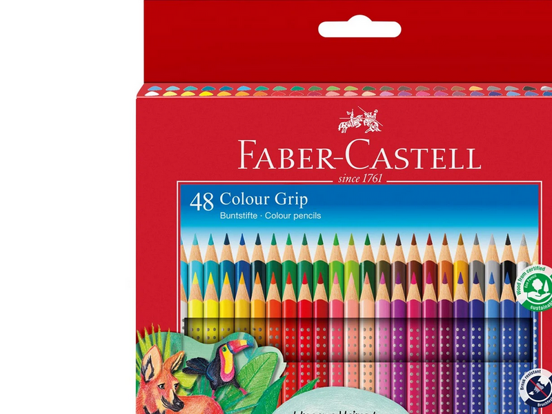 Faber-Castell Buntstift Colour Grip 48er Kartonetui