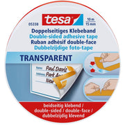 tesa doppelseitiges Klebeband 15 mm x 10 m transparent
