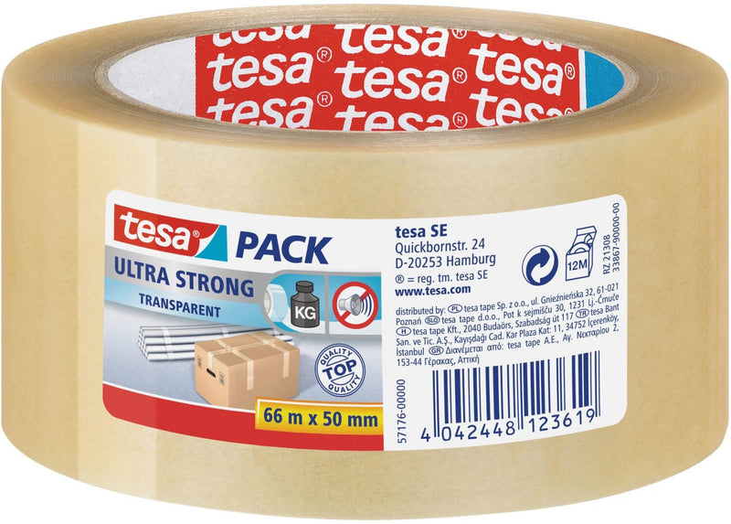 tesa tesapack® 4124 ultra strong Packband 50 mm x 66 m transparent